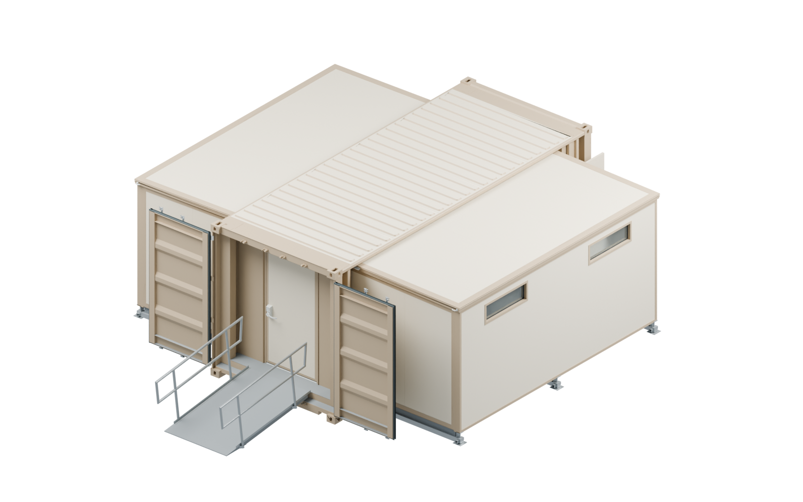 C-FORTS 96 deployed shelter rendering