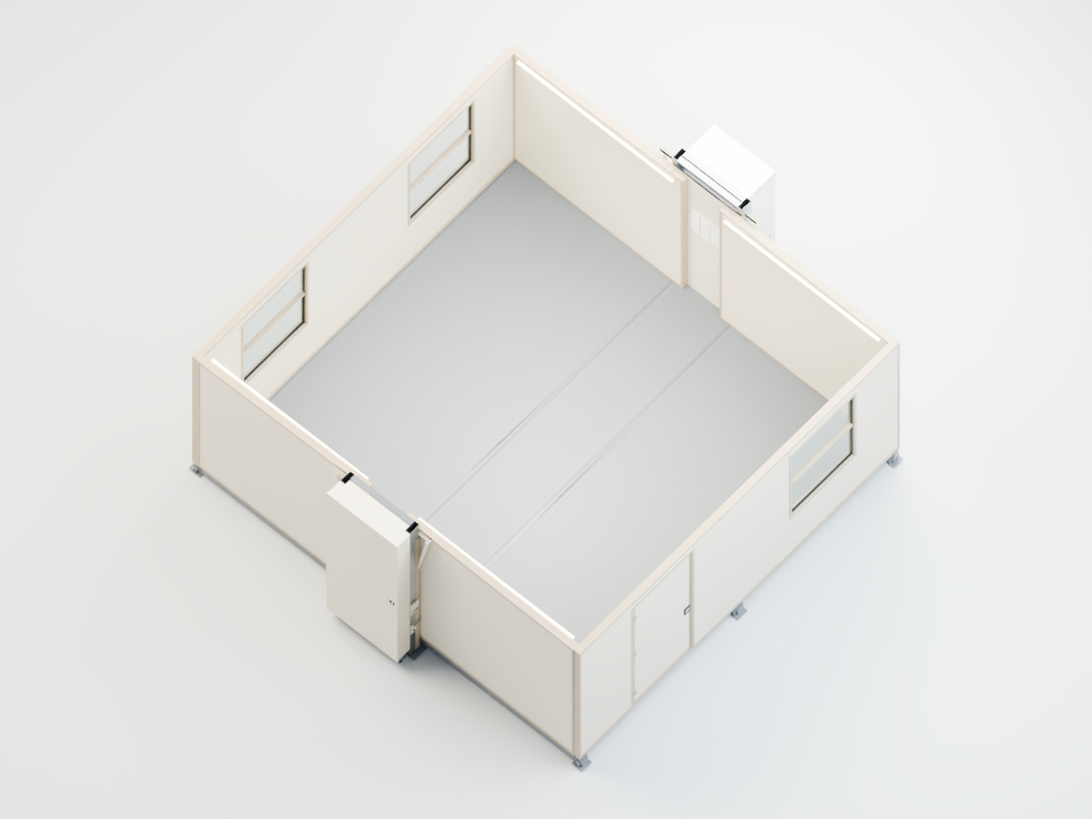 Open FORTS 38 interior without furniture or partitions