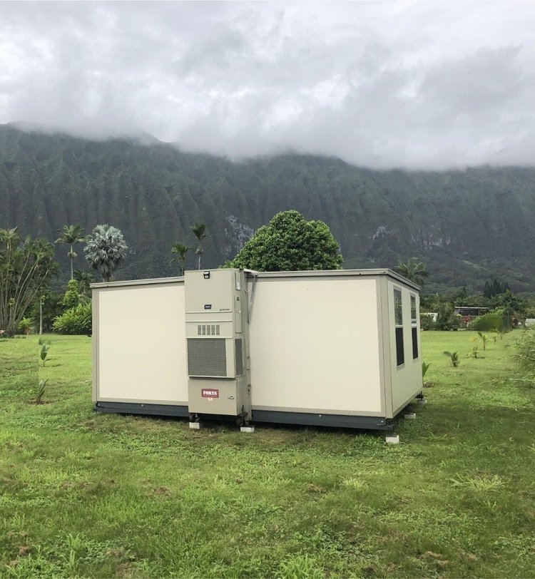 Deployed FORTS shelter in a field setting